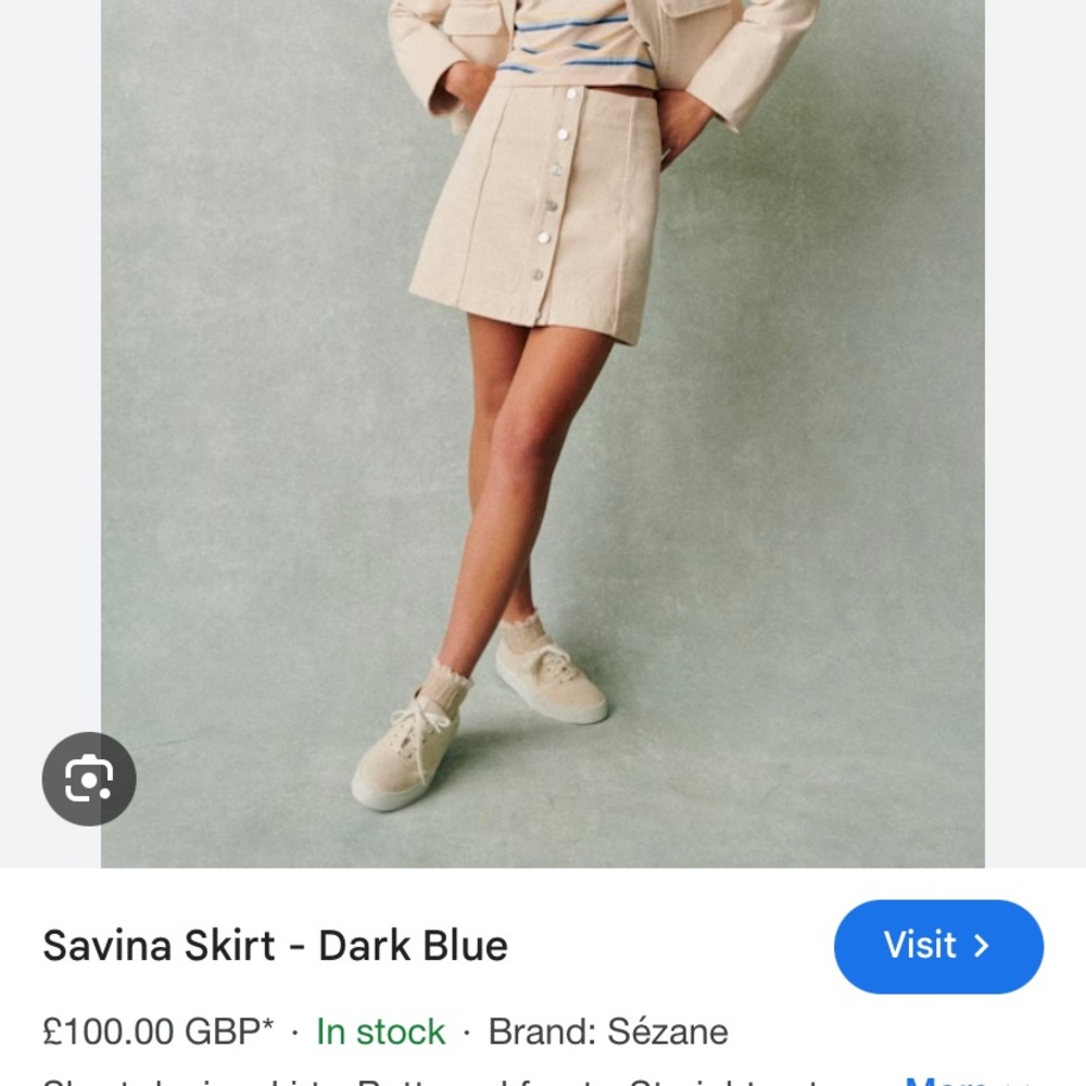 Sezane Savine Skirt in Ecru - Picture 6 of 13